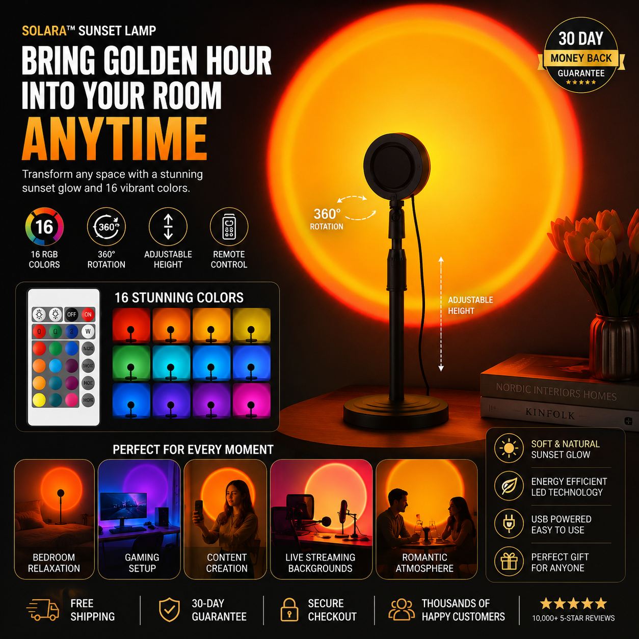 MySolaraLiving Sunset Lamp