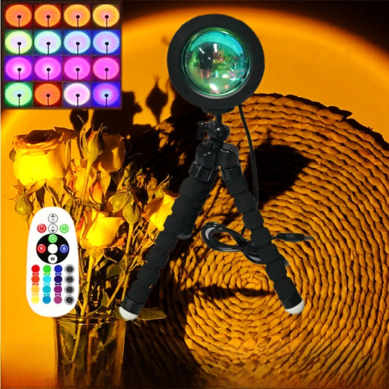 RGB Sunset Table Lamp/Split Style